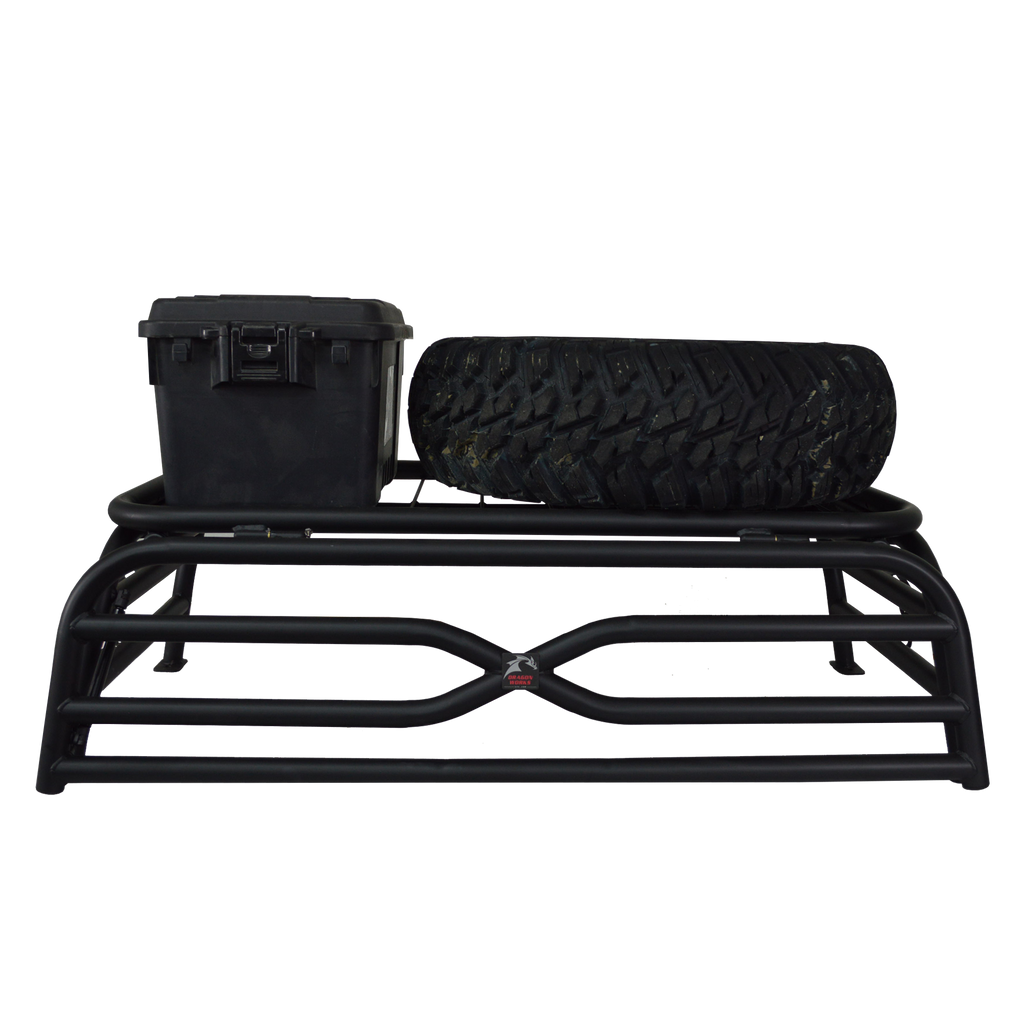 Polaris Xpedition cargo rack built from 1.5 inch powder-coated steel tubing