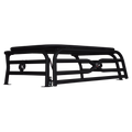 Steel cargo and spare tire rack with tailgate on a Polaris Xpedition