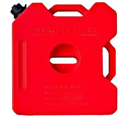 RotopaX 3 gallon gasoline pack, red roto-molded fuel container with spout