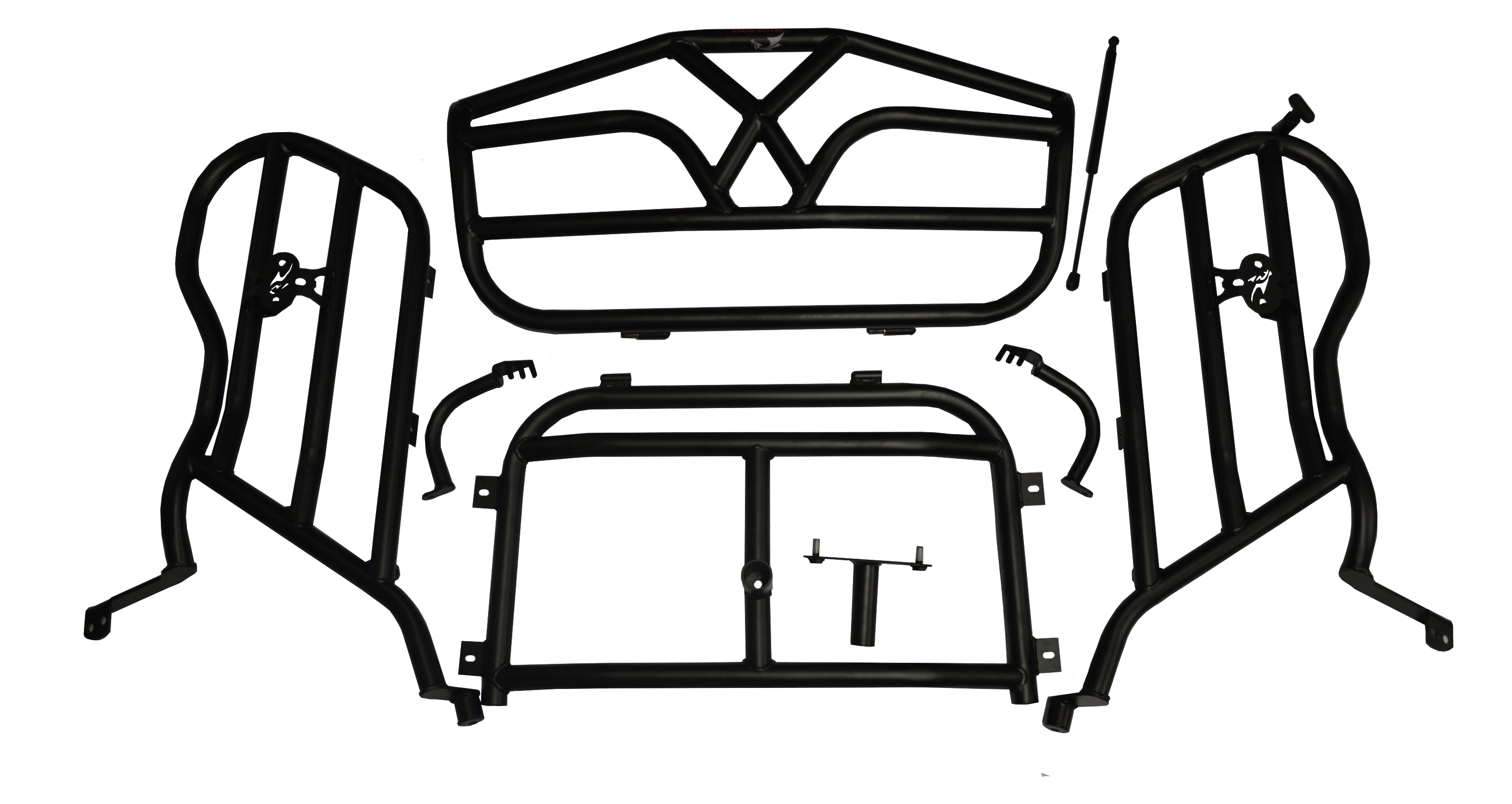 RZR XP 1000 Cargo Rack with Spare Tire Mount for 2 Place and 4 Place (Tailgate) - Image 2